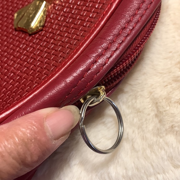 Cute Red mini hand  bag - leather - Picture 5 of 6
